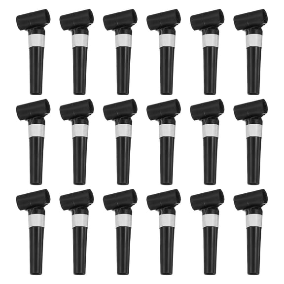 Uxcell 20 Pcs Colorful Noise Makers Plastic Party Blowers Party Favors for Birthday Parties Holiday Christmas New Years Gift Favors, Black