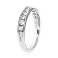 thumbnail image 3 of Vir Jewels 1/2 CTTW Comfort Fit Diamond Wedding Band in 14K White Gold Channel Size 7 Female Adult, 3 of 7