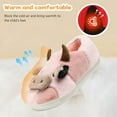 thumbnail image 3 of Fuzzy Cow Slippers for Kids Cute Fluffy Cow Toddler House Slippers Girls Boys Animal Cartoon House Shoes for Indoor Outdoor, 3 of 6