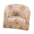 thumbnail image 4 of Funda protectora elástica para sillón, Protector de muebles para fiesta, dormitorio, decoración para sala de estar , Marrón claro Sunnimix Funda Sillón, 4 of 8