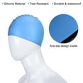 thumbnail image 5 of Uxcell Silicone Swim Cap, Waterproof Swimming Hat Non-Slip Adult Swim Caps for Women and Men, Lake Blue 2 Pcs, 5 of 6