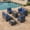 Blue, variant on 7 Piece Outdoor Patio Furniture Set Black PE Rattan Wicker Sofa Set With Table,Grey