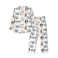 thumbnail image 1 of Balery Puppy Pijama para Hombre de Dos Piezas con Manga Larga, Conjunto de Dormir y Descanso Suave con Bolsillos-Large, 1 of 7
