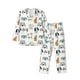 thumbnail image 1 of Fotbe Puppy Pijama de Hombre con Estampado de Manga Larga, Conjunto de 2 Piezas, Ropa de Dormir Suave y Cómoda con Bolsillos-Large, 1 of 7