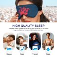 thumbnail image 6 of IAUYY Sleep Mask, Super Soft Eye Masks with Adjustable Strap, Lightweight Comfortable Blindfold,Perfect Blocks Light for Men Women Red Highlights Adorn, 6 of 7