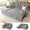 Light Grey, variant on Ucloveria Sleeper Sofa Bed, 86" Convertible Sectional Sofa Couches for Living Room, Pull Out Couch Bed with Reversible Storage Chaise | USB Ports | Side Pockets | Removable, Black