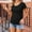 Black, variant on SEMPAI Womens Nursing Tops Short Sleeve Breastfeeding Shirts Double Layer Postpartum Shirt