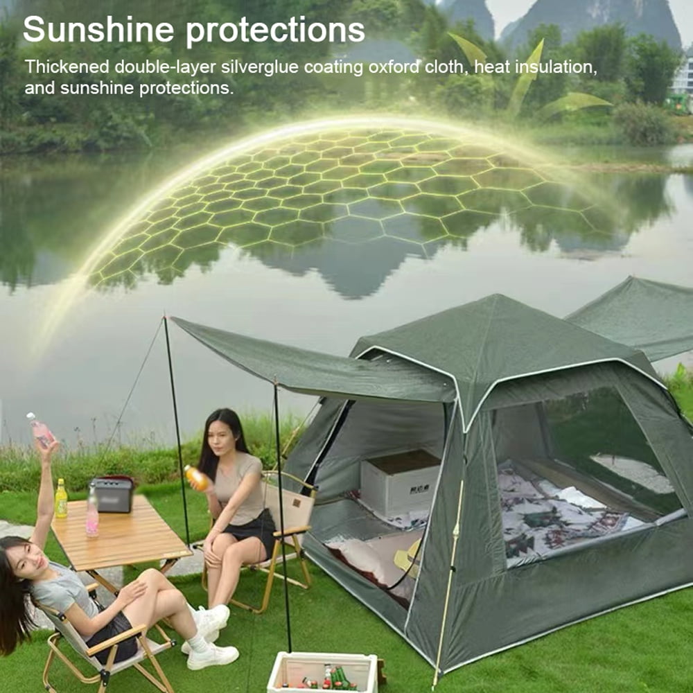Tente De Plage Pop-Up – Abri UV UPF 50+ Pour 3-4 Personnes, Moustiquaire Aérée, Polyvalente Pour Camping, Pique-nique Et Jardin