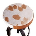 thumbnail image 5 of World Interiors Sterling 20.5" Leather Industrial Adjusting Barstool in Cream, 5 of 6
