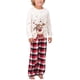 thumbnail image 3 of Family Christmas Pjs Conjuntos a juego Deer Plaid Jammies para bebés Adultos y niños Holiday Christmas Sleepwear Set Adepaton WMZL-698-26, 3 of 5