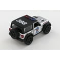thumbnail image 4 of 2018 Jeep Wrangler Rubicon Police Hard Top, Silver - Kinsmart 5412DPV - 1/34 scale Diecast Model Toy Car, 4 of 4
