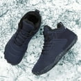 thumbnail image 2 of YOURDIARY Mens Barefoot Snow Boots Winter Warm Shoes Faux Fur Lined Wide Toe Box Zero Drop Ankle Sneakers, 2 of 8