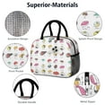 thumbnail image 4 of Lunch Bag Lunch Box for Women Reusable Insulated Lunch Bags,Water-Resistant Sushi Icon Collection Awesome Cooler Lunch Tote Bag, Large Capacity for Work Travel Picnic, 4 of 6