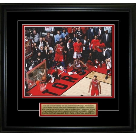 Kawhi Leonard Toronto Raptors Framed 8x10 Game 7 "The Shot" Crouched Photo
