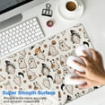 thumbnail image 4 of Long Mouse Pads for Desk,Vintage Ghost Halloween Pattern Desk Mats on Top Of Desks, Desk Mouse Pad Extra Large with 3mm Non-Slip Base and Stitched Edge for Gaming,Office,Work,Home 31.5x15.7in, 4 of 5
