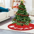 thumbnail image 3 of Mecorevxz Christmas Tree Skirt Knitted Tree Skirt with Reindeer Partten for Christmas Tree Skirt Knitted Christmas Decorations 100cm, 3 of 9