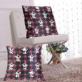 thumbnail image 6 of Red Black Gingham Plaids Christmas Cartoon Cow Throw Pillow Covers Pillowcases 18 x 18 Inch Home Decor 2 Packs for Bedroom Sofa, 6 of 6