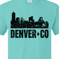 thumbnail image 4 of Inktastic Denver Colorado Skyline Grunge T-Shirt, 4 of 5