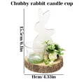thumbnail image 2 of TIMIFIS Natural plant Nordic Easter Creative Glass Candlestick Home Decoration, 2 of 2