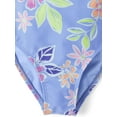 thumbnail image 4 of The Children's Place Girls Sleeveless Printed Cross Back One Piece Swimsuit, Sizes XS-XXL, 4 of 4