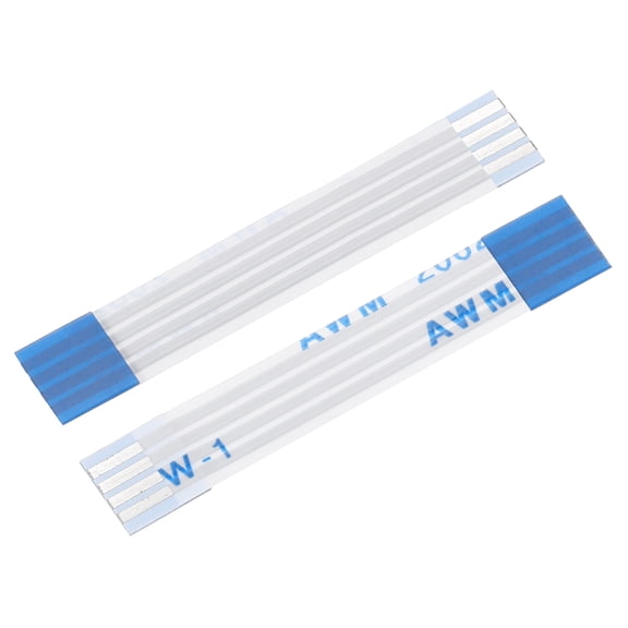 Uxcell Flexible Flat Cable,30mm 1mm Pitch 4 Pins FPC FFC Flexible Ribbon Cable for LCD TV Car Audio DVD Player 10Pcs (B Type)