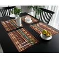 thumbnail image 4 of 2024 Placemat Bohemian Geometric Art for Dining Table Tableware Mats 4/6pcs Kitchen Dish Mat Pad Counter Top Mat Home ration, 4 of 7