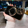 thumbnail image 2 of Compatible with iPhone 15 Pro Max Magnetic Planting Case 6.7 Inch, Luxury 360 Rotating Magnetic Hidden Stand Case, Compatible with MagSafe for Women Girls,Black, 2 of 10