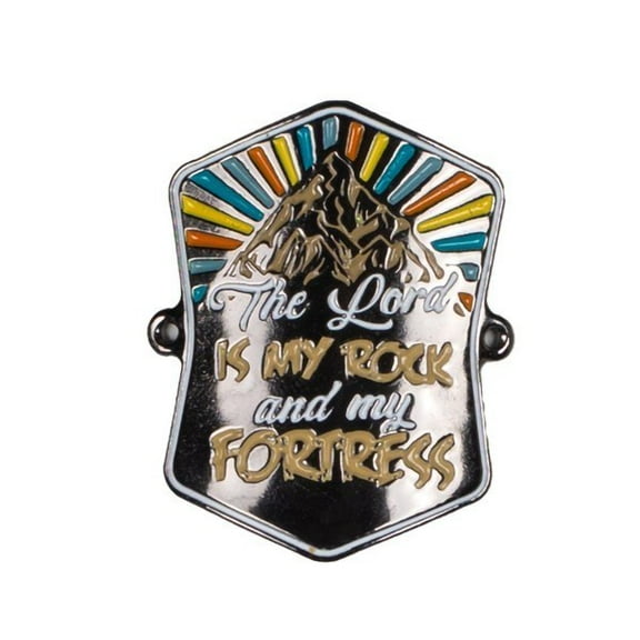 Walking Stick Medallion-The Lord Is My Rock-1.37" (Pack Of 6)