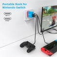 thumbnail image 2 of Cargador con base para Nintendo Switch, estación de acoplamiento portátil de 36 W para Switch con puertos de carga rápida HDMI/USB 2.0/PD USB-C 4K a 60 Hz, 2 of 9