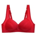 thumbnail image 2 of Abcnature Women Full Coverage Bras Oversized Non-wired Bras Glossy Push-up Back Bras, 2 of 3