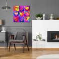 thumbnail image 6 of Epic Art 'Pop Art Heart 2' by Howie Green, Acrylic Glass Wall Art, 24"x24", 6 of 8