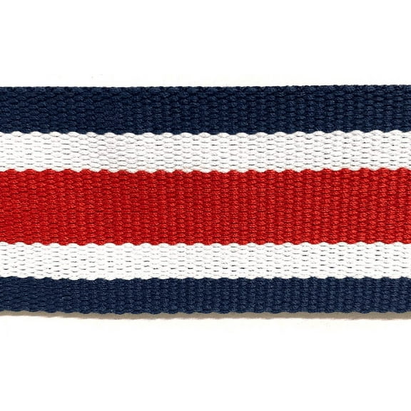 2" Striped Cotton Webbing - 10 Yards