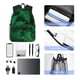 thumbnail image 4 of Disketp Green Leave Fern Mochila Ligera Clásica con Múltiples Bolsillos, Mochila Casual para Hombre y Mujer, Ideal para Escuela, Trabajo y Viajes, 4 of 6