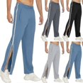 thumbnail image 2 of Men's Sports Jogger Pants With Side Zipper Long Pants Cargo Pants Men's Basketball Pants, 2 of 2