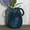 Double Handle - Blue, variant on Ceramic Vase with 2 Handles Sandstone Texture Rustic Pottery Decorative Flower Vase Small Clay Centerpiece for Dining Table 7 Inch Tall