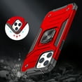 thumbnail image 6 of GSA Ring Magnetic Kickstand Hybrid Case Cover For iPhone 15 - Red, 6 of 10