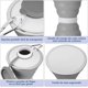 thumbnail image 2 of Botella de Agua Plegable de Silicona Con Mosquetón,2PCS Botellas de Agua Blandas con Válvula a Prueba de Fugas,de Silicona Portátil Sin BPA,para Gimnasio Correr Andar Bicicleta Acampar, 2 of 4