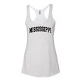 thumbnail image 2 of Wild Bobby State of Mississippi College Style Women Tri-Blend Racerback Tank Top, 2 of 6