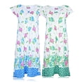 thumbnail image 3 of JEFFRICO Womens 2 Pack Nightgowns Short Sleeve Sleepwear Soft Pajama Dress Nightshirts, 3 of 4