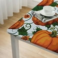 thumbnail image 5 of HAOXIT Thanksgiving Day theme Square Tablecloth,autumn harvest pumpkin Print pattern,Stain Wrinkle Resistant Reusable Washable Print Square tablecloths,for festival celebrate Events Decor 52*52, 5 of 8
