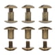 thumbnail image 5 of 200 juegos de tornillos de encuadernación de libros recubrimiento uniforme superficies curvas tratamiento de galvanoplastia encuadernación tornillo de cabeza plana redonda bronce, 5 of 5