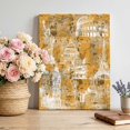 thumbnail image 3 of Orange City Canvas Wall Art for Living Room, Retro Modern Abstract Orange Architecture Wall Decor Framed Artwork Pictures Ready to Hang for Bedroom Office Home Decor, 3 of 9