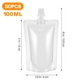 thumbnail image 5 of HEALEEP Portable Transparent Reusable Plastic Flask for Juice and Beverages Perfect for Garden Use 1 Set, 5 of 6