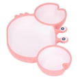 thumbnail image 3 of Fyydes Crab Suction Plate with Suction Cup Base Silicone Divided Plate Easy Scooping Eco Friendly for Most Tables High Chair,Toddler Suction Plates,Silicone Plate Baby Suction, 3 of 7