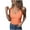 Orange, variant on WREESH Women Fitted Crop Ribbed Knit Scoop Neck Tank Top Sleeveless Casual Summer Basic Tee