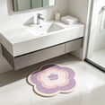 thumbnail image 5 of PYURTEP Flower Shaped Bathroom Rugs Non-Slip Layered Bath Mat Super Cute Quick Drying Bath Rugs, Floral Soft and Fluffy Floor Mat for Bathroom, 5 of 5