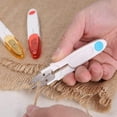 thumbnail image 3 of 4PCS Portable 4 Inch Small U Shaped Scissors with Safety Cover Yarn Cross-Stitch Thread Sewing Cutter Snips Trimming Nippers - Great for Stitch,Crafts, DIY Supplies (Multicolor:Red,Blue,Orange,White), 3 of 8