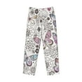 thumbnail image 4 of Daiia Vintage Butterflies Men's Sleep Pant with Pockets and Drawstring,Pajama Pants-Small, 4 of 9