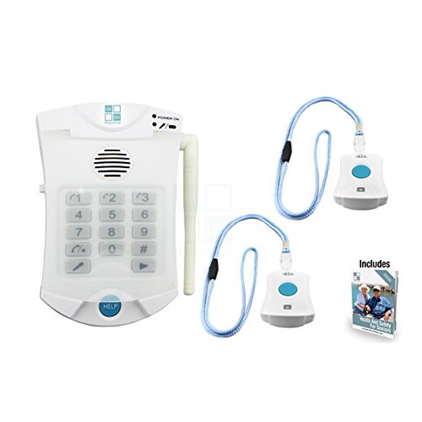 Medical Alert System NO MONTHLY FEES Includes 2 WATERPROOF Pendant