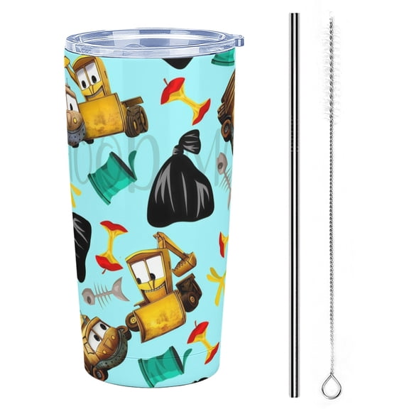 Stinky and Dirty 20 oz Stainless Steel Tumbler Cup with Lid Double Walled Insulated Travel Coffee Cup Keeps Drinks Cold & Hot